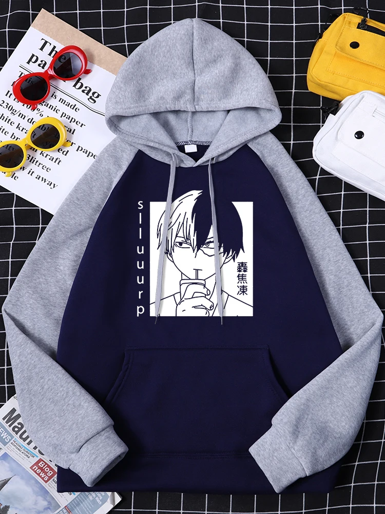 

Tokyo Ghoul Kaneki Ken Drink Milk Tea Female Raglan Hoodies Autumn Fleece Sweatshirt Fashion Casual Long Sleeves Womens Clothing