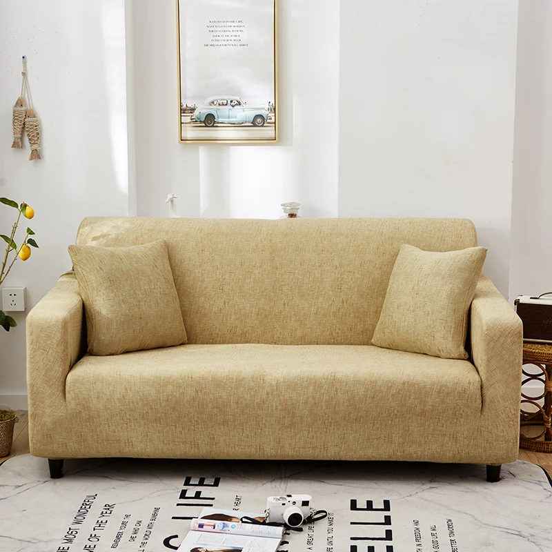 

Solid Elastic Sofa Cover Furniture Protector-elastic Slipcover for Living Room Corner Sofa Cover Couch Cover