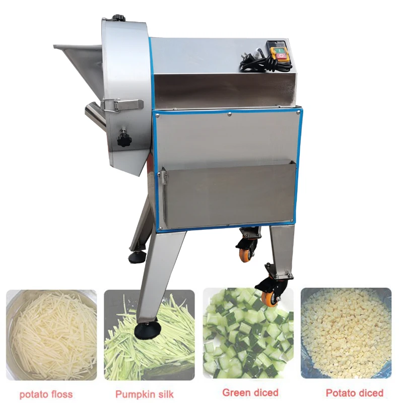 

Automatic Vegetable Cutting Machine Electric Potato Onion Carrot Ginger Slicer Commercial Shredder Multifunction Cutter