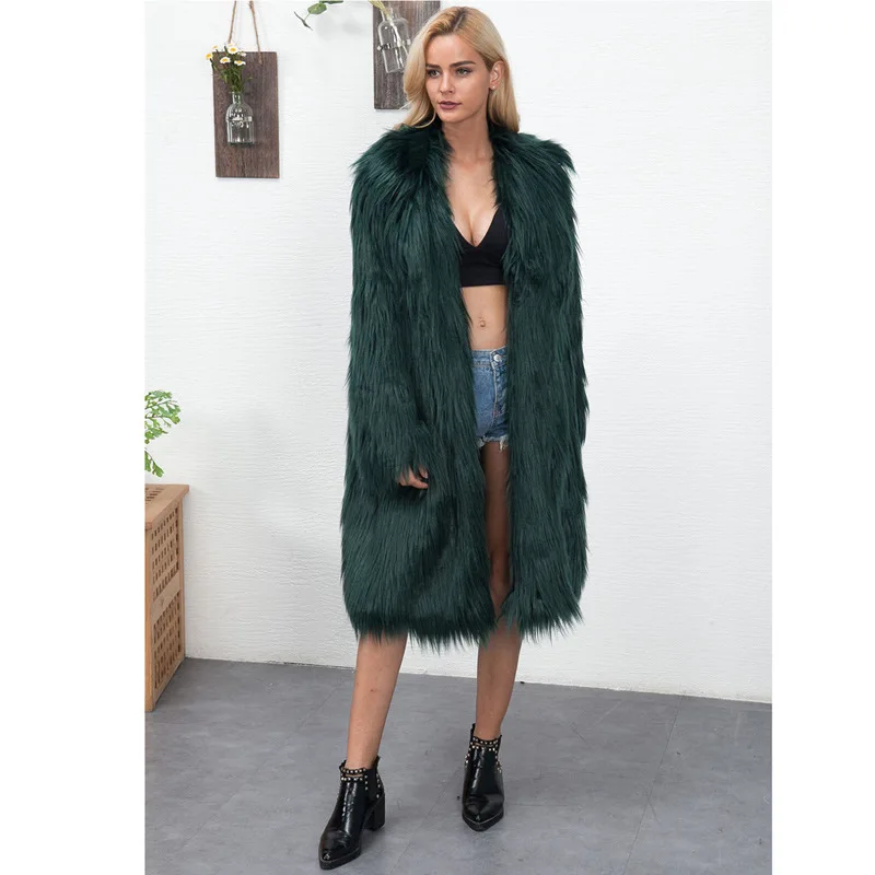 Autumn and winter new women's fur coat real fox fur long coat Europe and the United States large size fashion windbreaker to kee enlarge