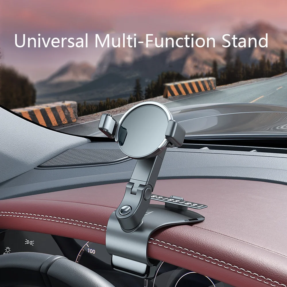 TULONG Car Phone Holder 1200°Center Console Rearview Mirror Multifunctional AR Navigation Holder for IPhone XiaomiSamsung Huawei