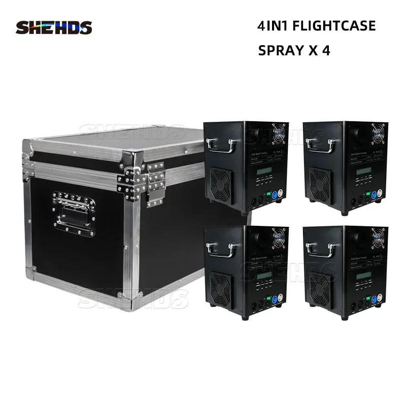 SHEHDS Flight Case With 650W Wireless Spark Machine Indoor/Outdoor Suitable for Wedding Concert Party Horse Horse Racing Light
