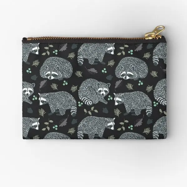 

Raccoons Zipper Pouches Women Cosmetic Coin Socks Wallet Pure Pocket Bag Storage Money Underwear Key Panties Men Small