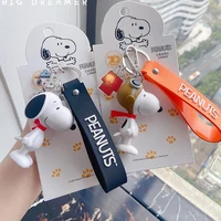 kawaii sanrio new snoopy cartoon schoolbag charm pendant bag jewelry car keychain gift for girls toys for girls
