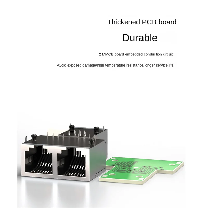 

5PCS 1 To 2 Way LAN Ethernet Network Cable Splitter Adapter RJ45 Female Splitter Socket Connector Adapter for Laptop