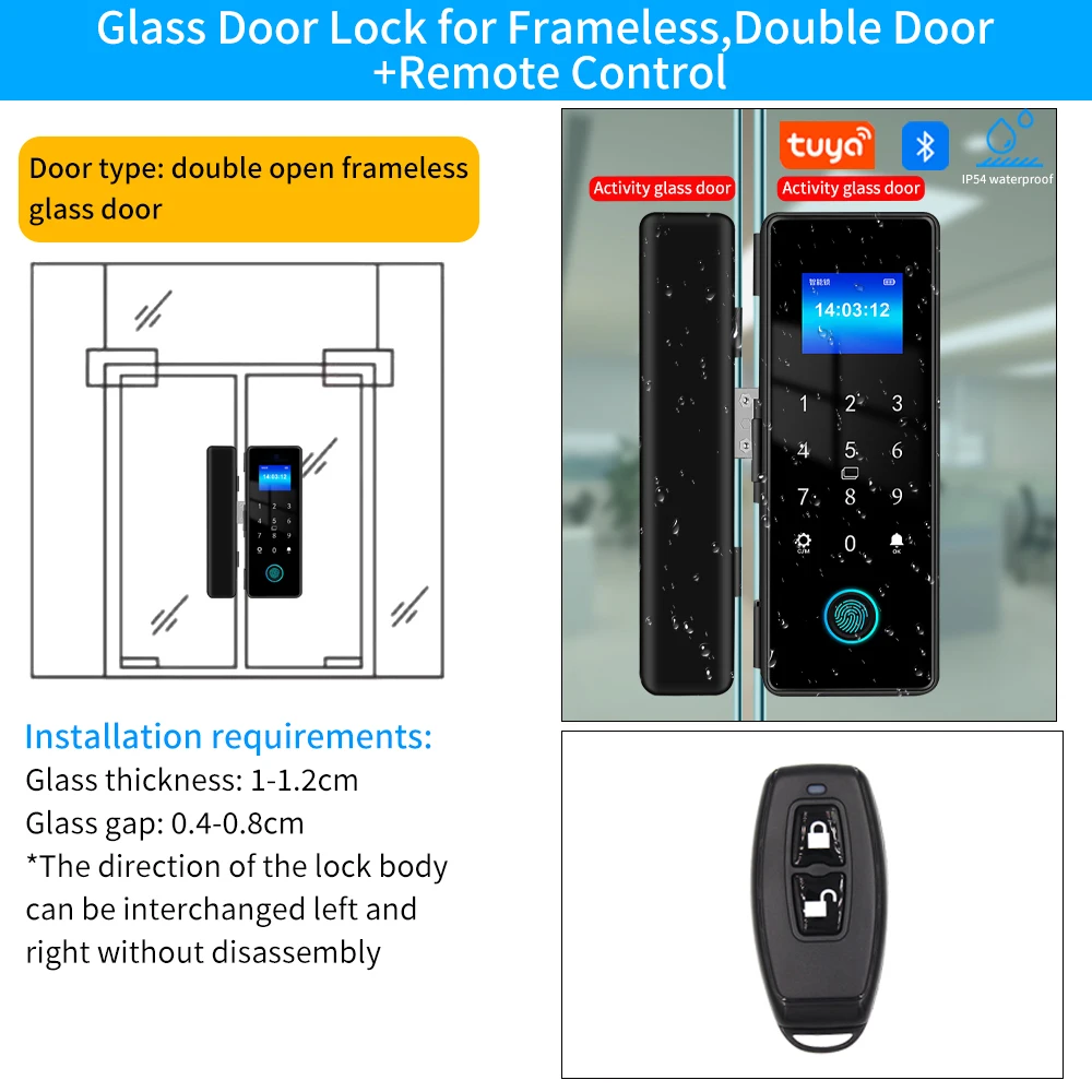 

Умный дверной замок LUCKING DOOR с отпечатком пальца IP65