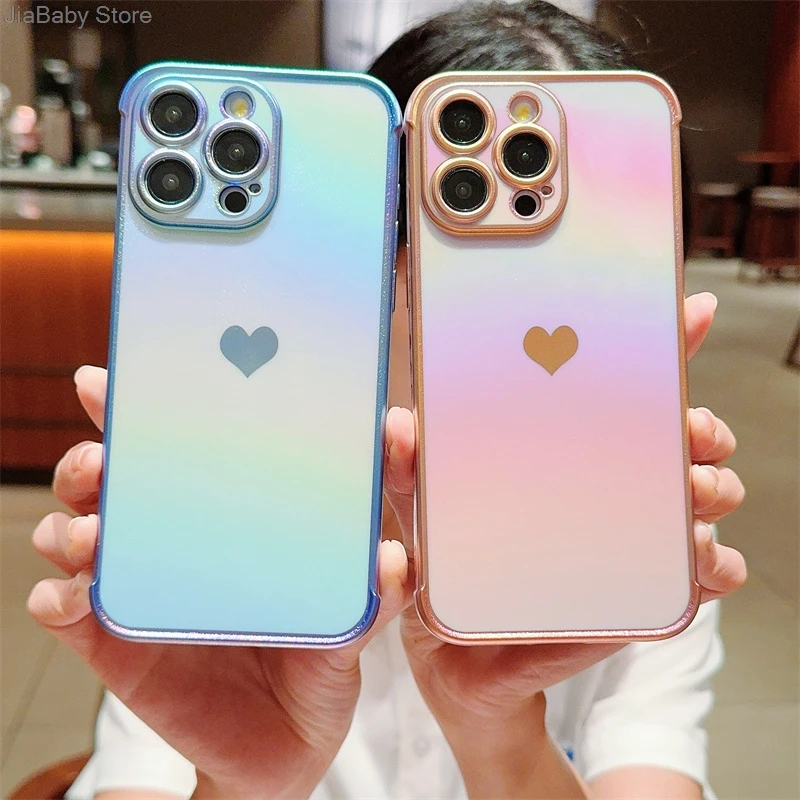 Защитный Радужный роскошный блестящий Жидкий чехол для iPhone 11 12 13 14 15 16 Plus Pro Max