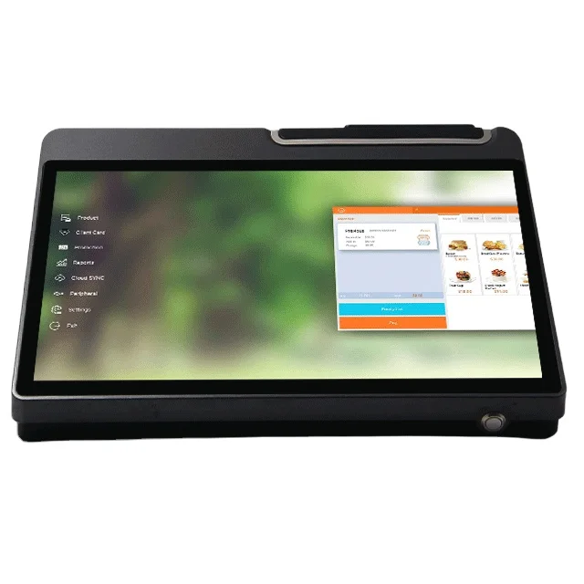 Фото 11,6-дюймовый/12,5-дюймовый сенсорный экран Android/Win POS-система Кассовый аппарат со встроенным LED8/VFD220 Кассовые счетчики принтеров 58/80 №1