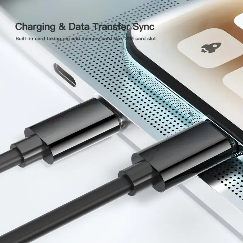 

Portable Data Cable Set Sim Card Slot Data Cable Storage Box Fast Charging 60w Adapter Computer Accessories Portable 2a