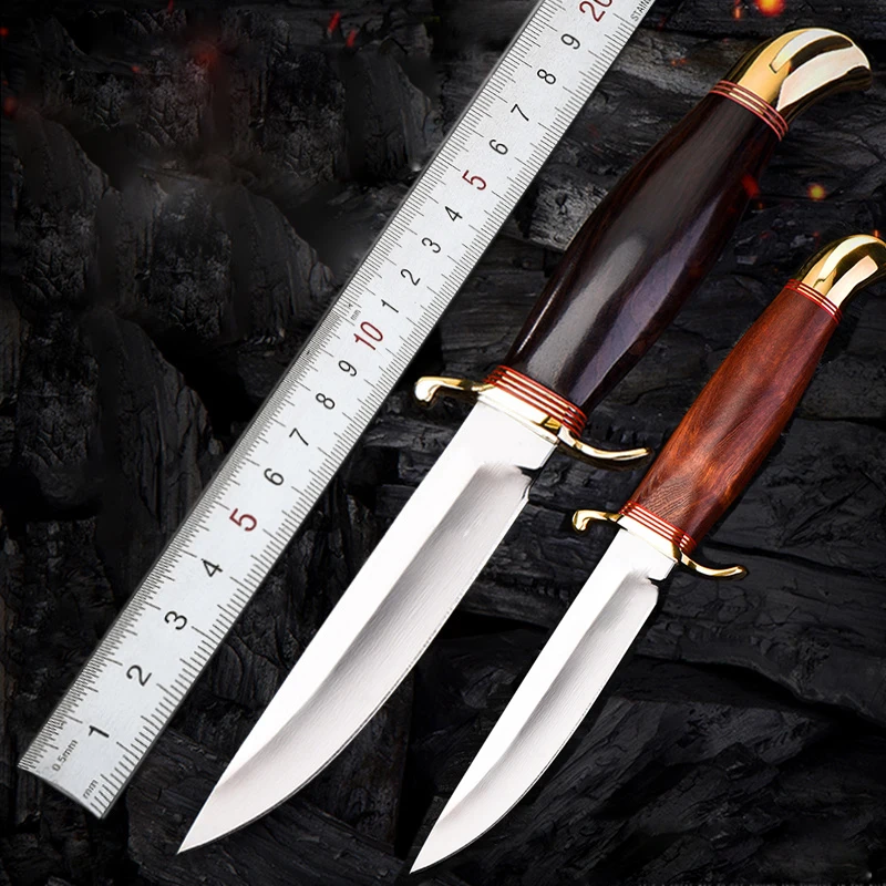 Нож для кемпинга из русской нержавеющей стали 9cr18mov с латунными деталями нож