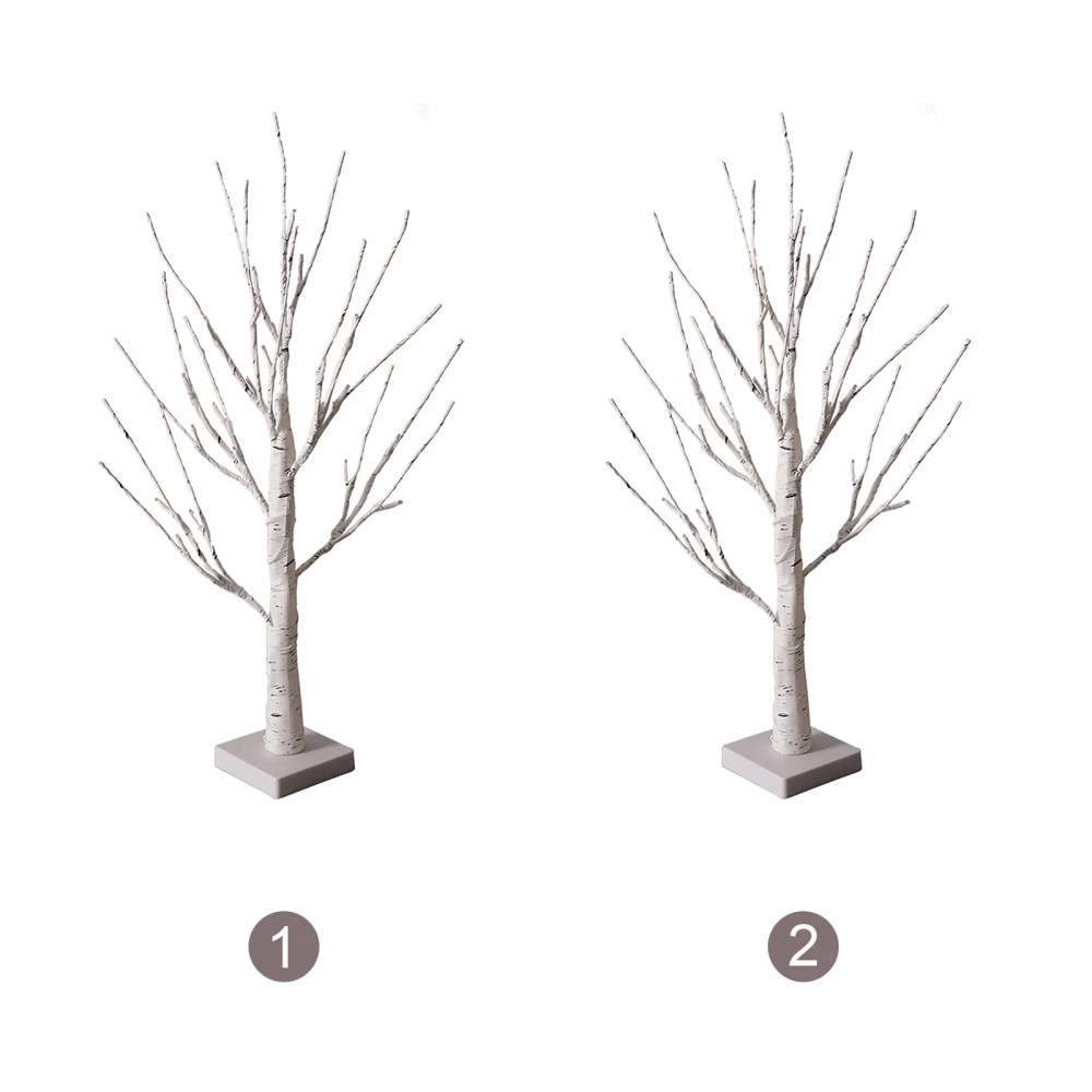 

Светодиодная подсветка для украшения дома, украшение для праздника, пластиковая белая Рождественская елка, медный провод, лампа-гирлянда, 60 см