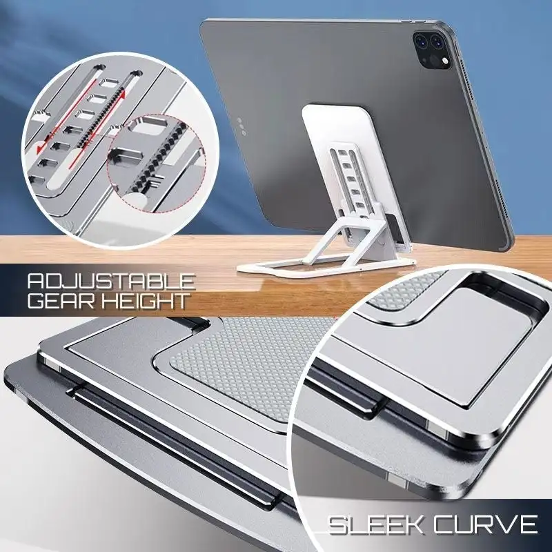 desktop phone tablet holder metal abs table cell foldable extend support mobile stand rack for iphone ipad adjustable free global shipping