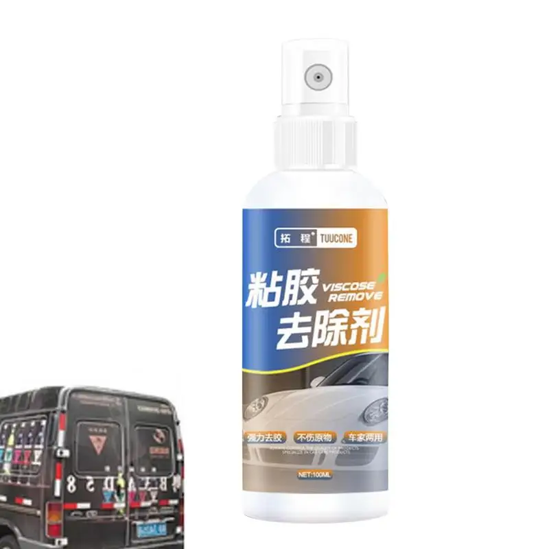 

Cars Adhesive Remover Spray 100ml Auto Glass Solvent For Removing Labels Mirror Label Cleaner For Bathroom Kitchen Bedroom