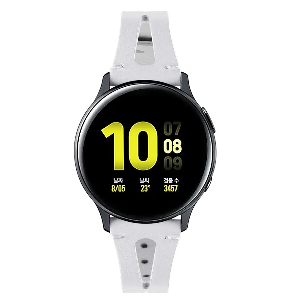 

20mm Wristband Strap For Samsung Galaxy Watch 6 classic 43 47mm Galaxy4 Classic 46 42mm Leather Galaxy Watch5 Pro 45mm Bracelet
