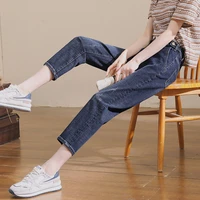 jeans women summer thin cropped pants high waist harem pants 2022 summer pants womens new loose ladies jeans