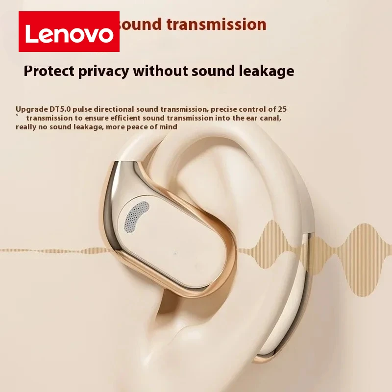 Фото Lenovo OWS Новые наушники-перевода с искусственным интеллектом, без вкладышей, Bluetooth ENC наушники с 144 видами языков, синхронный перевод №5