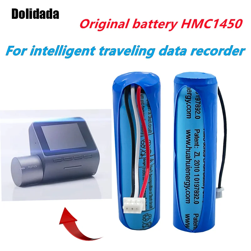 

The original battery HMC1450 Pro 3.7v500mah is suitable for intelligent recorder and tire pressure monitoring recorder