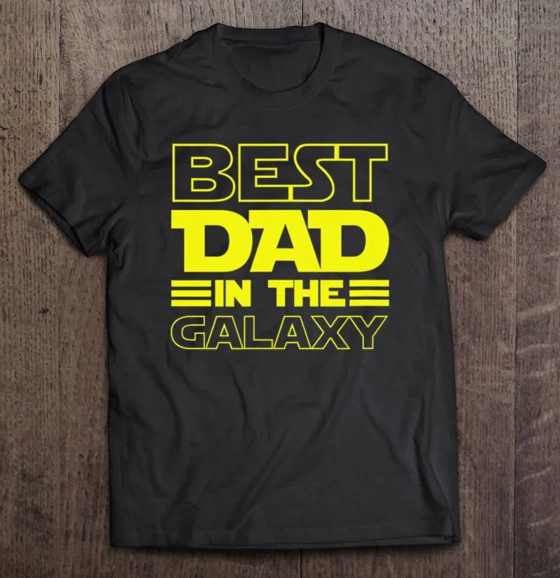 

Best Dad In The Galaxy Fathers Day T-Shirt Anime Clothes Plus Size Oversize Men Men'S Shirts Korean Style Anime Tshirt T-Shirt