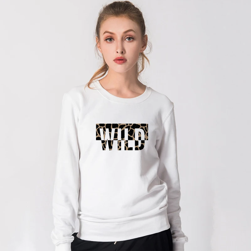 

Woman Sweatshirt Fashion Pullove Leopard Print Painting Casual O Neck Harajuku Tracksuit Clothing Tops Female Clothes for Women