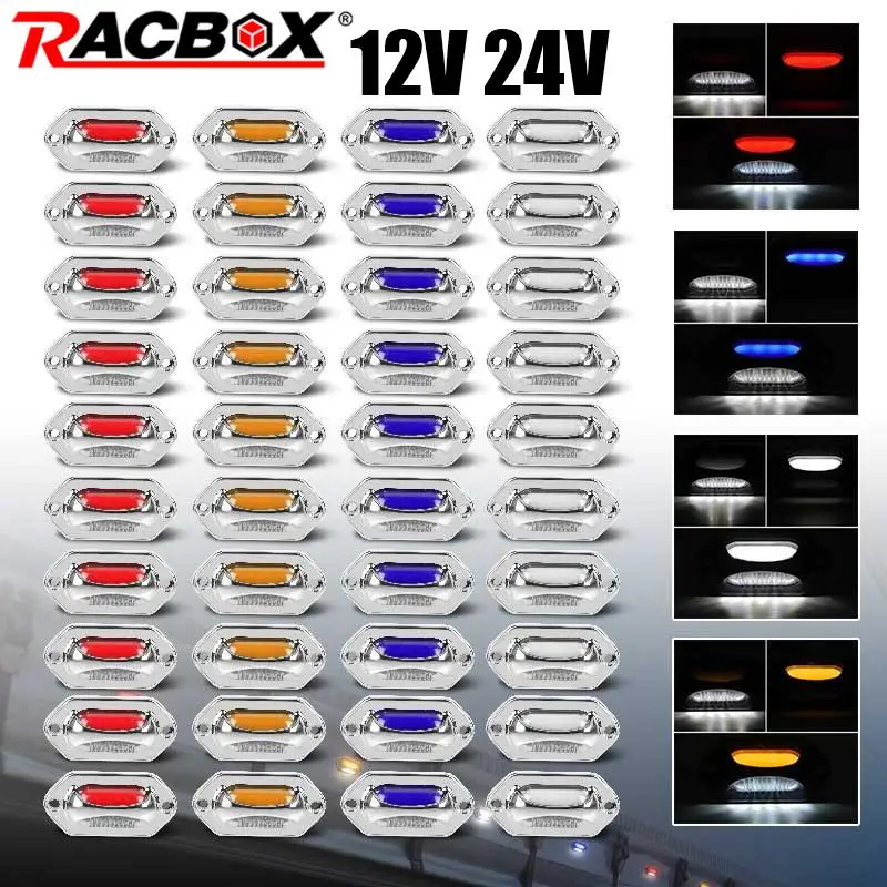 Боковой габаритный фонарь прицепа 12 В 24 Светодиодный номерного знака