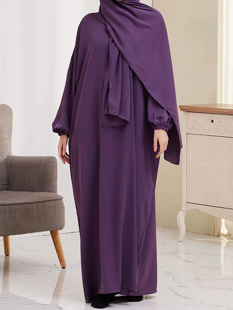 Jilbabs Islamic Clothing One Piece Prayer Dress Dubai Turkish Modest Outfits Muslim Woman Jilbeb Hooded Abaya Ramadan Eid