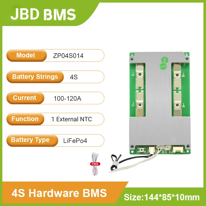 Литиевый стабилизатор JBD BMS LiFePo4 4S 12V 50A 100A 120A | AliExpress
