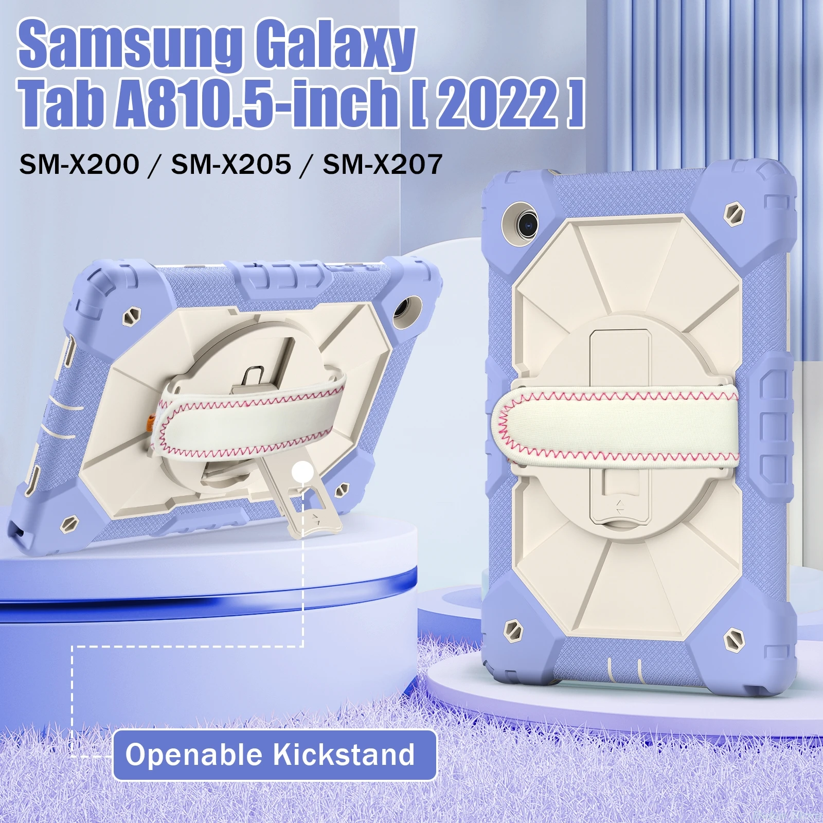 Versatile Shoulder Strap Case For Samsung Galaxy Tab A7 10.4 T500 T509 A 8.0 T290 T295 A7Lite T225 T220 A8 10.5 X200 X205