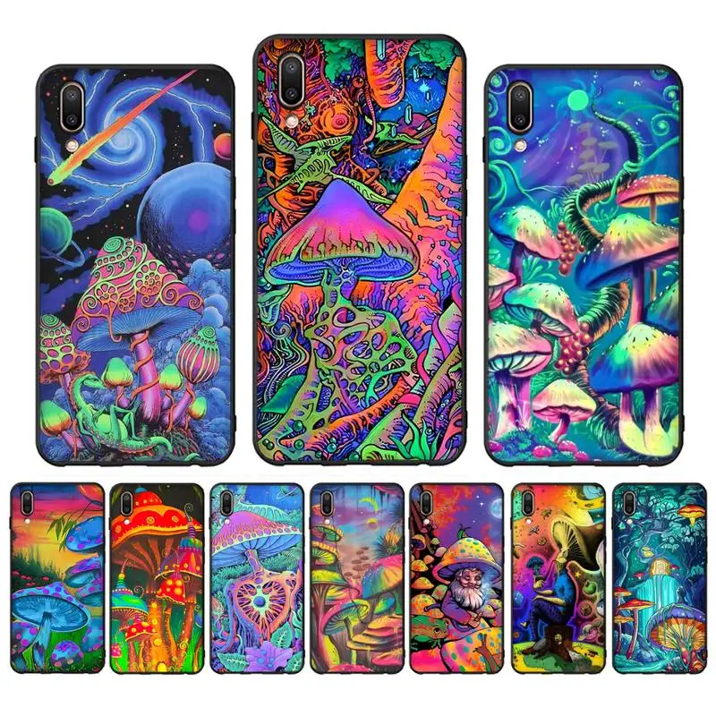 

Trippy Mushroom Phone Case for Vivo Y91C Y11 17 19 17 67 81 Oppo A9 2020 Realme c3