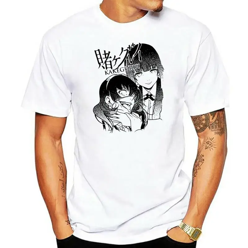 

Trendy Kakegurui Shirt Yumeko Jabami Tshirt Men Short Sleeve Leisure Compulsive Gambler Tee O-neck Cotton T-shirt Gift Harajuku