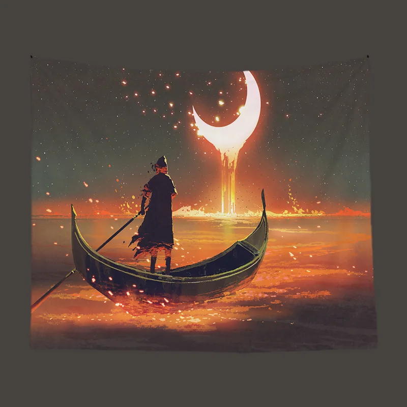 

Nordic Style Dormitory Picnic Mats Cartoon Wall Decor Blanket Tapestry Hippie Sofa Sets Bed Account Background Carpet Bedding