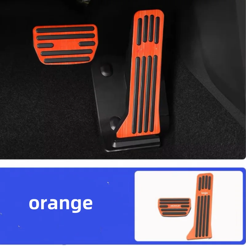 

Для Changan UNI-V UNIV 2022-2024 салон автомобиля, крышка газового тормоза, наклейка, модификация из алюминиевого сплава, автоаксессуары, 2 шт.