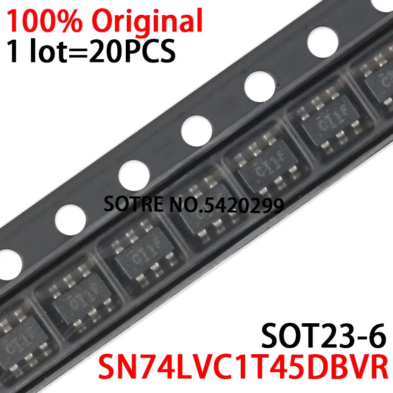 20 шт. SN74LVC1T45DBVR маркировка: CT1 * SN74LVC1T45 SOT23-6 новый оригинальный