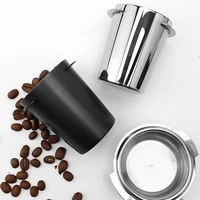 58mm coffee dosing cup stainless steel powder feeder part espresso machine coffee tamper sniffing mug