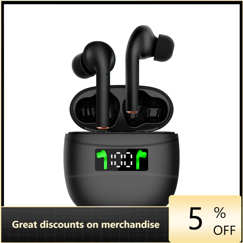 

Беспроводные наушники J3Pro, TWS, Bluetooth 5,0, стерео, Super Bass, наушники Hands-free, спортивная водонепроницаемая гарнитура светодиодный ным дисплеем
