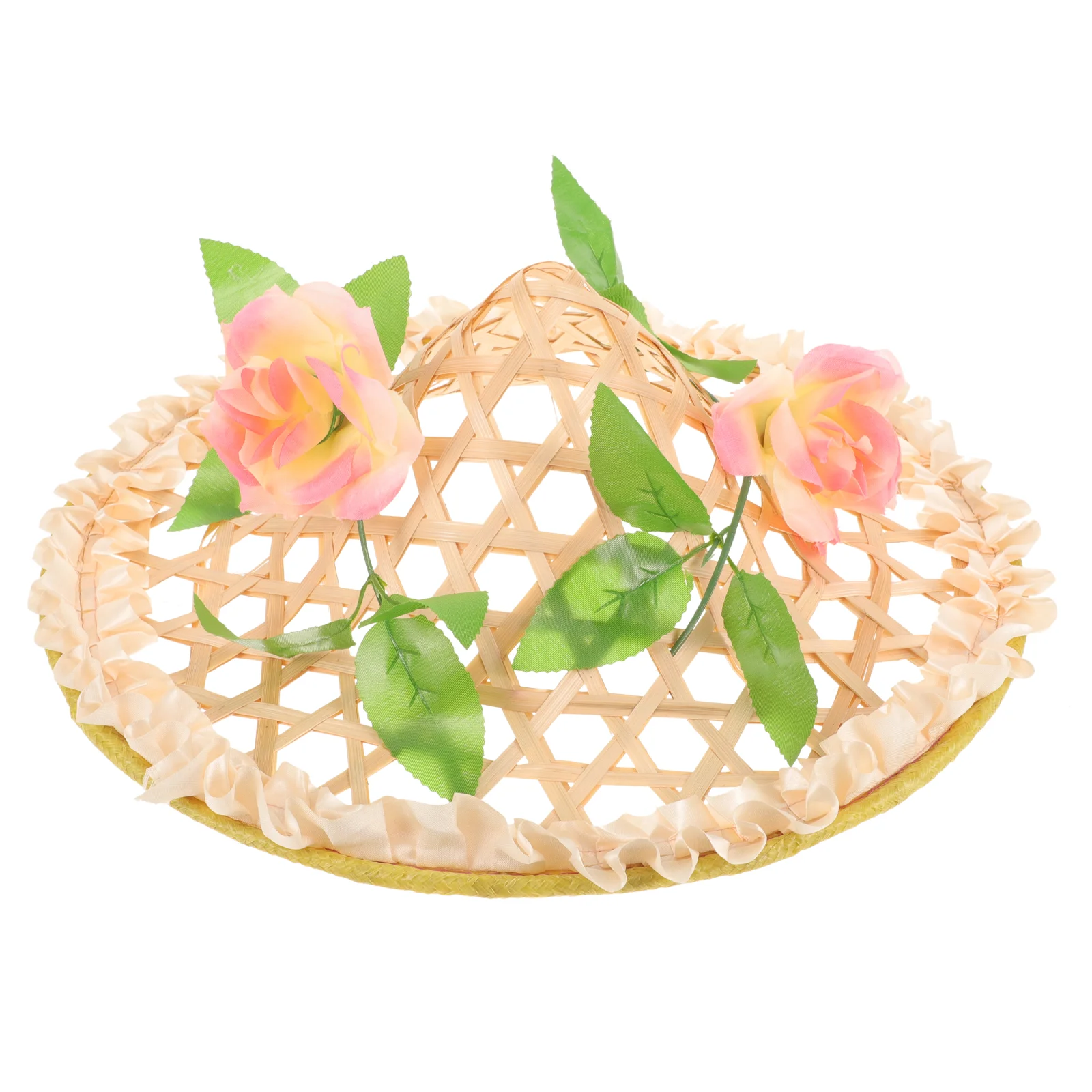 

Sombrero Hats Adult Beach Party Adults Aldult Mexican Bamboo Weaving Child Straw