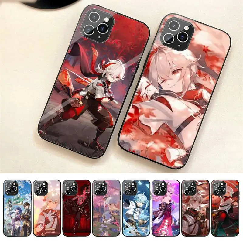 

Anime Genshin Impact Phone Case For Iphone 7 8 Plus X Xr Xs 11 12 13 14 Se2020 Mini Promax Tempered Glass Fundas
