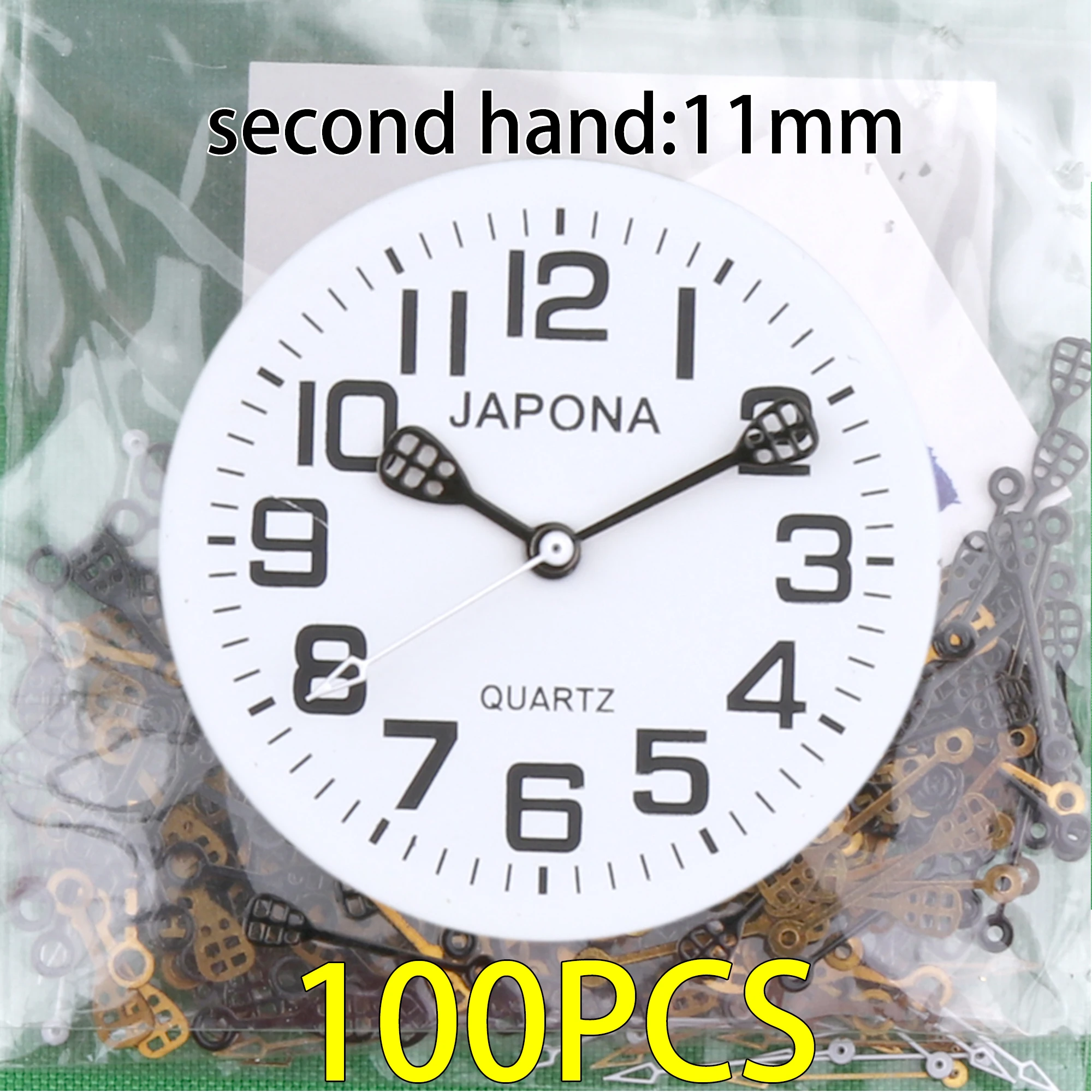 100pcs watch hands black and white Watch hand Watch pointer 2035 watch hand, applicable PC21 hand sl68 hand gl68 hand sl39 hand