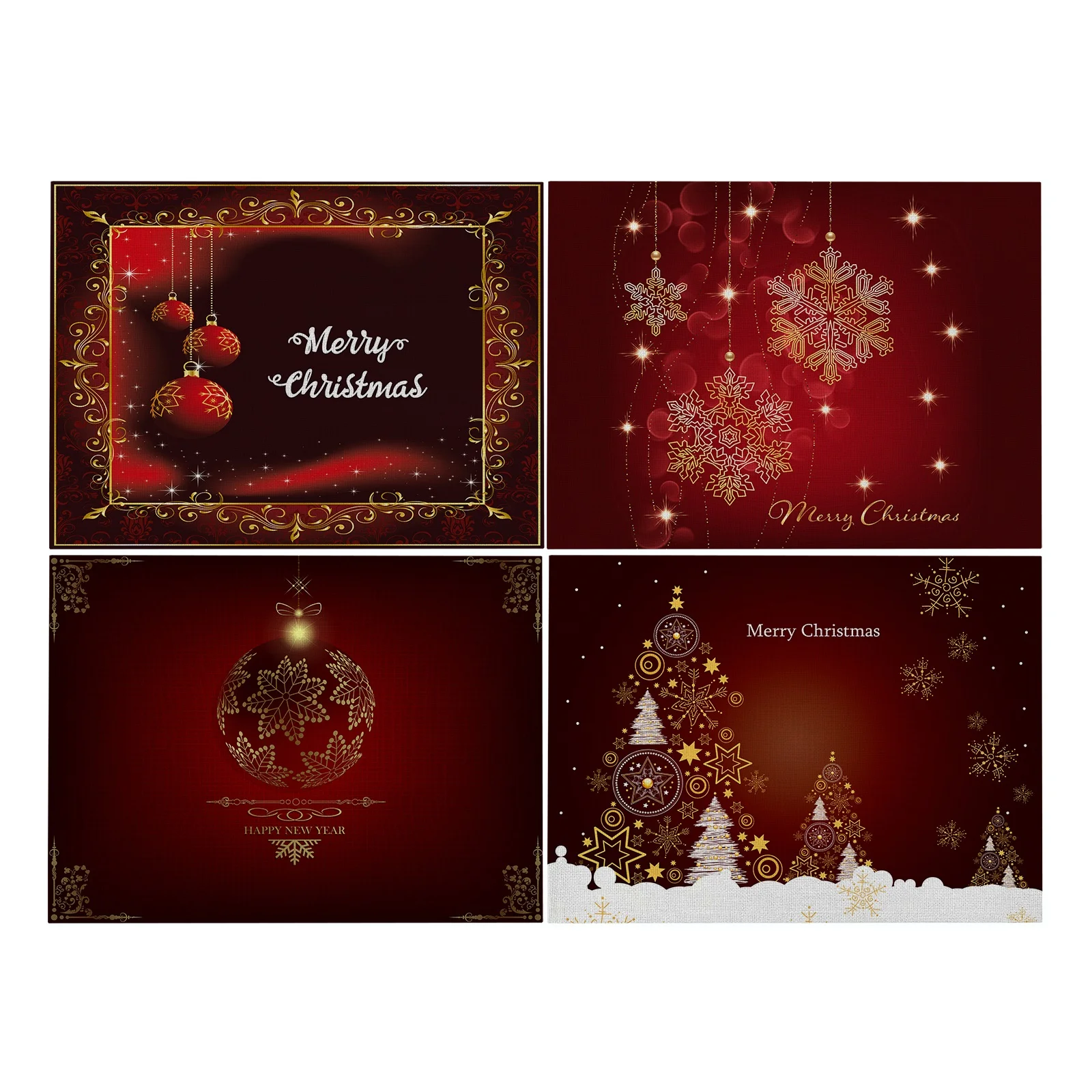 

Столовые приборы в рустикальном стиле, свадебные коврики для дома и улицы, красные коврики для обеденного стола, 4 Центральных места для обе...