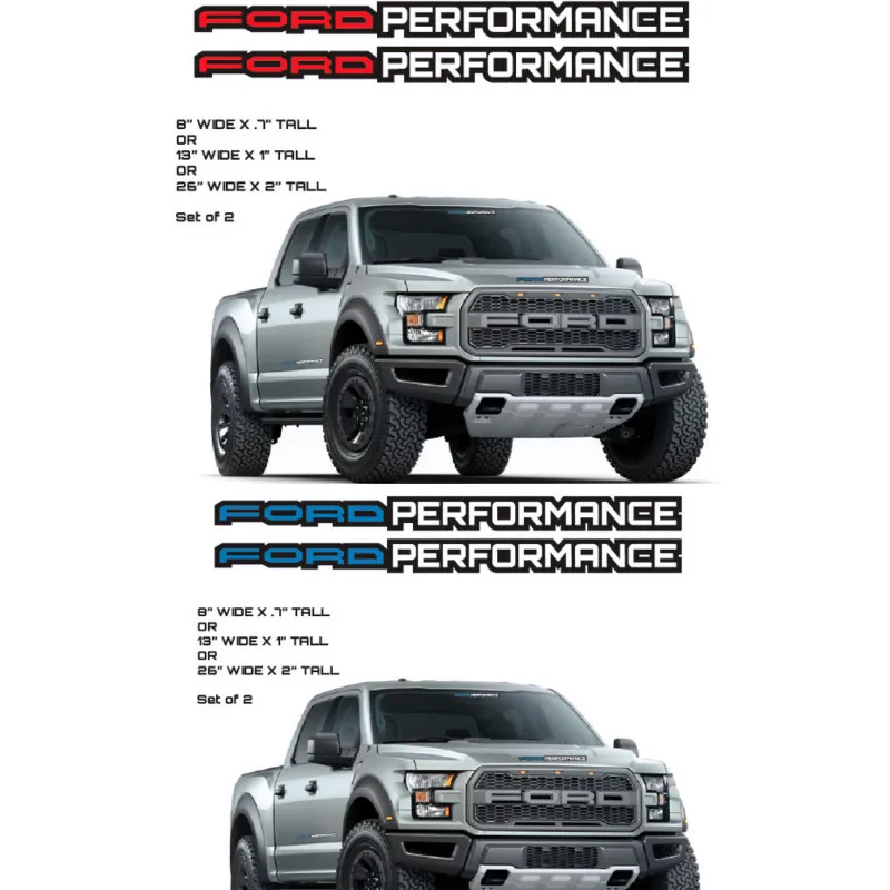 

2 шт., виниловые наклейки на автомобиль Ford Performance