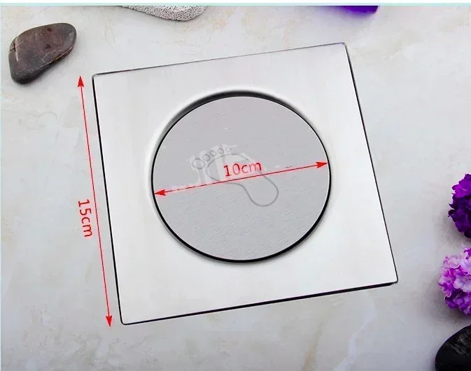 

Круглый всплывающий слив для пола для ванной комнаты - напольная крышка для душевой комнаты, сливная пробка 10X10CM 12X12CM или 15X15CM