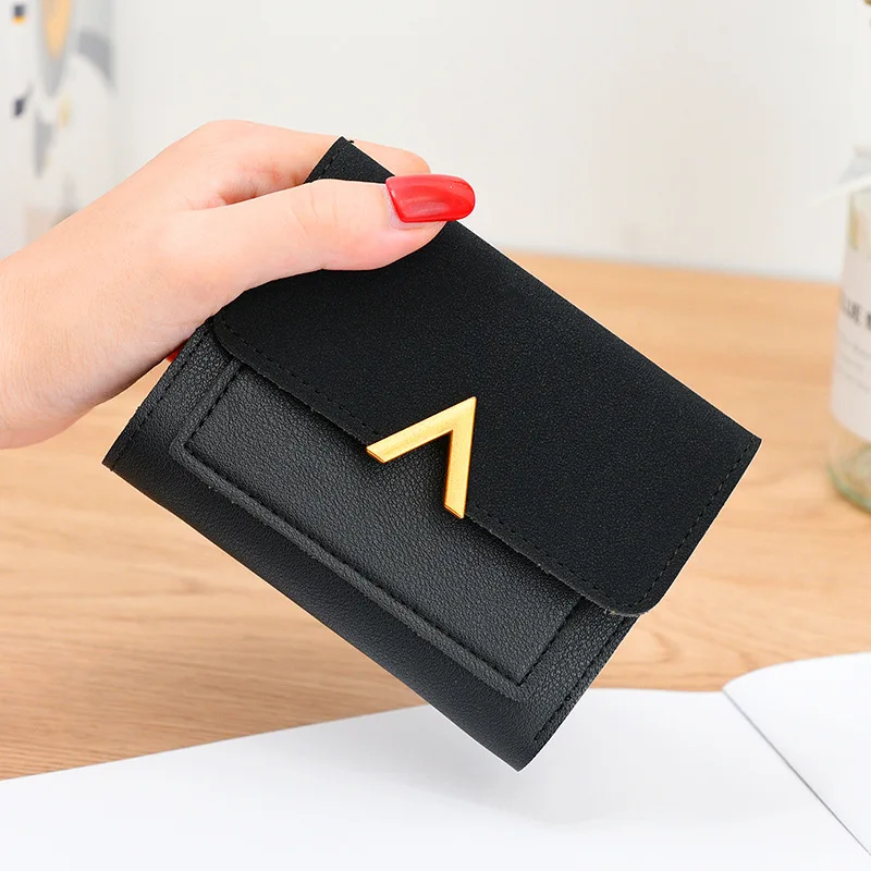 

Women's Wallet Short Women Coin Purse Wallets Card Holder Ladies Short Style Small Wallet Female Hasp Mini Clutch Girl Money Bag
