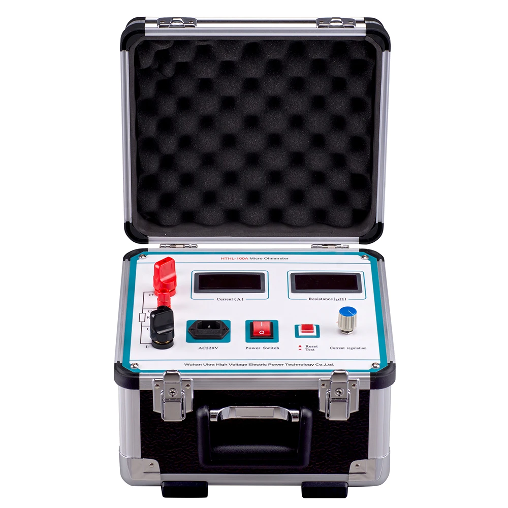 

HTHL-100A 100a 200a portable loop contact resistance tester handheld digital micro-ohmmeter