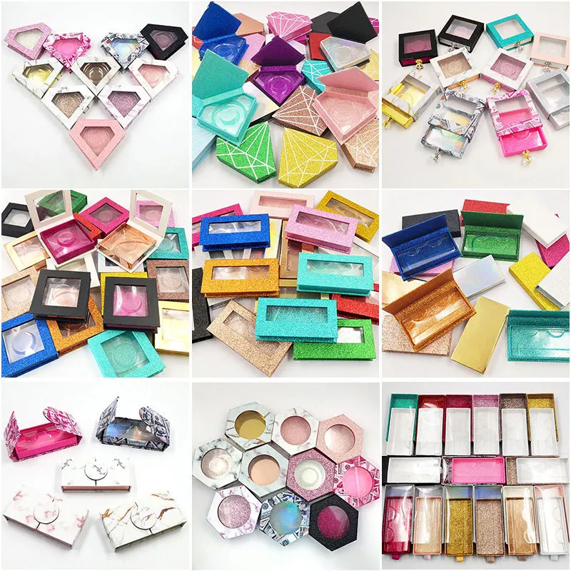 

Контейнер для накладных ресниц 3D/5D, коробка для накладных ресниц с магнитным логотипом под заказ