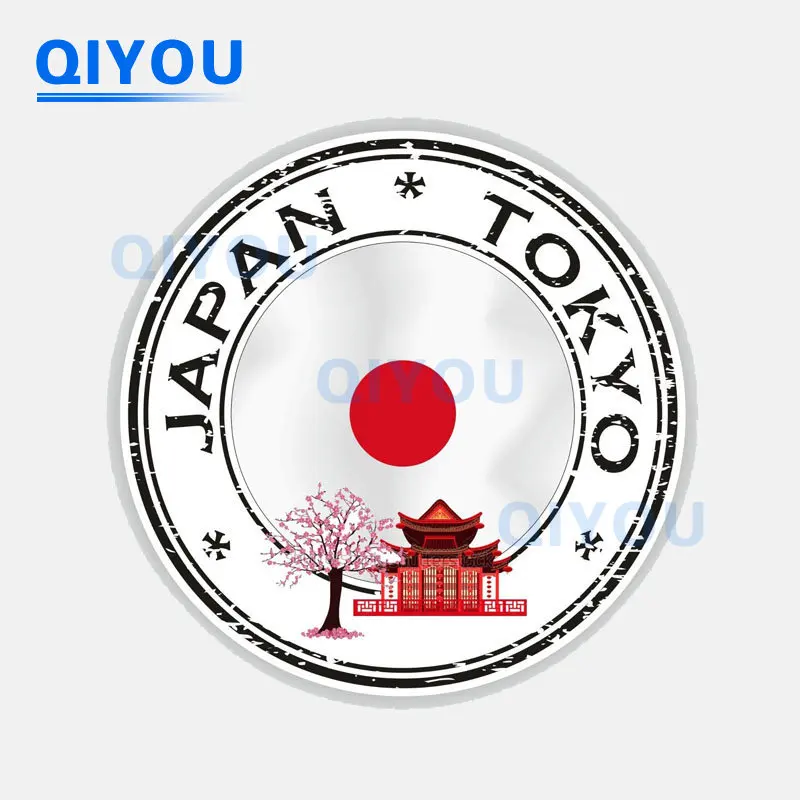 

Персонализированная круглая наклейка на лобовое стекло в японском стиле