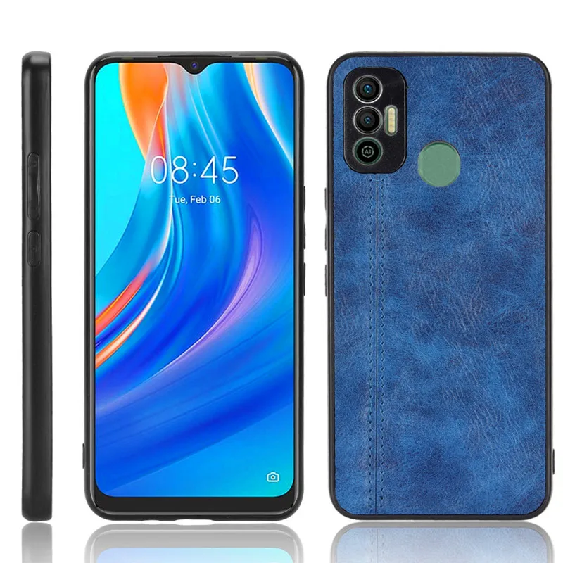 Чехол для телефона Tecno Spark 7 P KF7j, жесткий чехол для телефона Tecno Spark 7 Pro Spark7 KF6 KF6j, Кожаный противоударный чехол