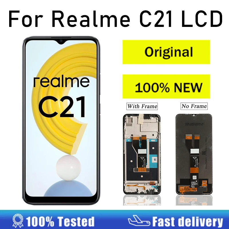 

Original 6.5" For Realme C21 LCD Display Touch Screen Digitizer Assembly Replacement For Realme C21 LCD Screen Display