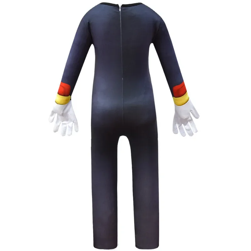 Новинка 2025 года От 4 до 12 лет детский аниме синий D-Deluxe костюм ежа для девочек и