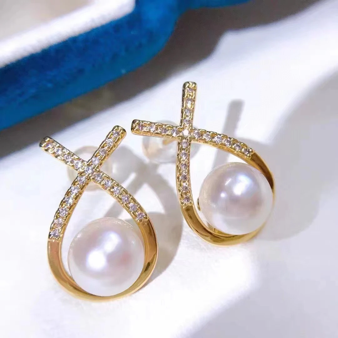 Позолоченные серьги комплектующие для изготовления ювелирных изделий фурнитура