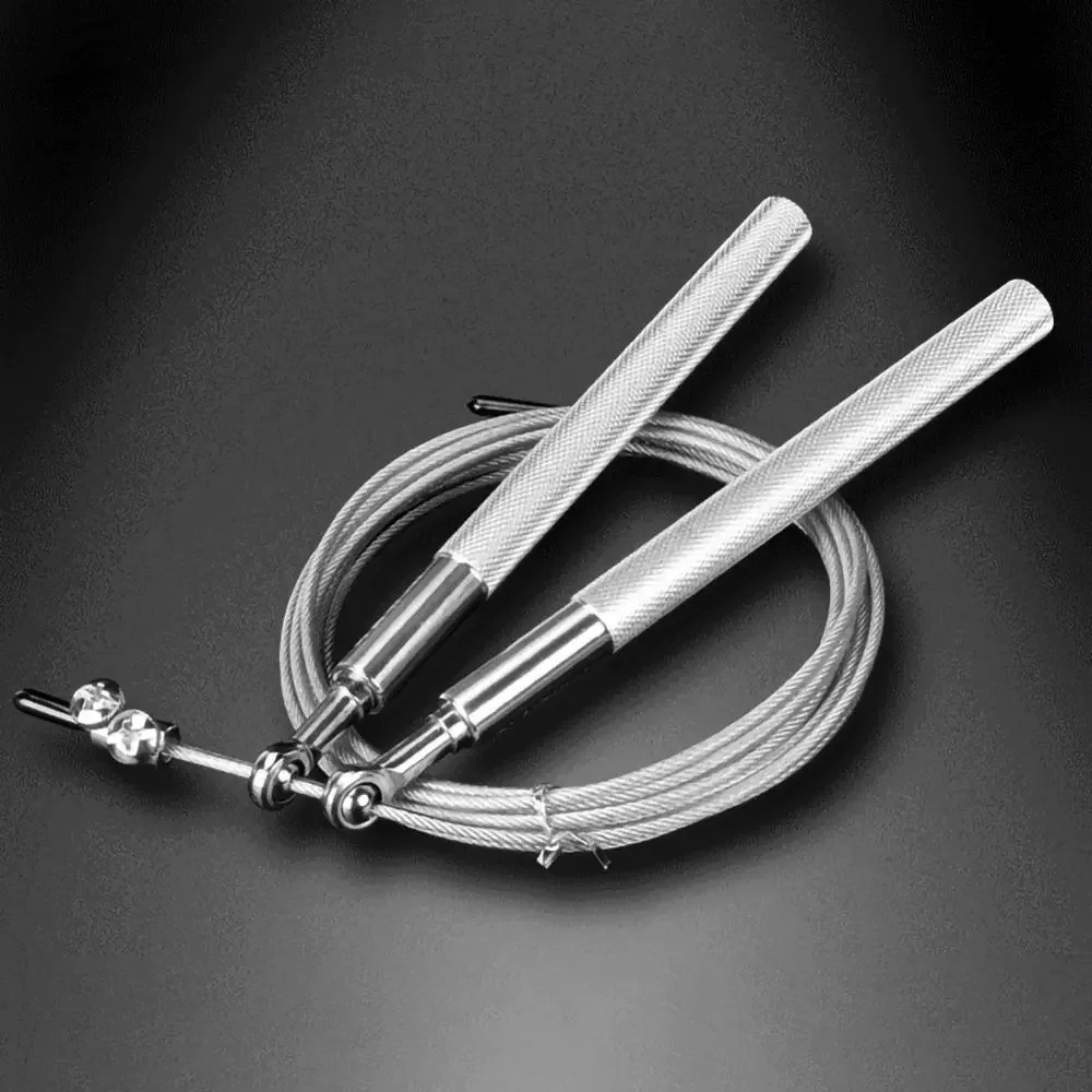 New in Rope Exercise Fitness Adjustable High Speed Steel Jump Rope Double Bearing Sports Jump Rope Home Gym Workout Equipment fr