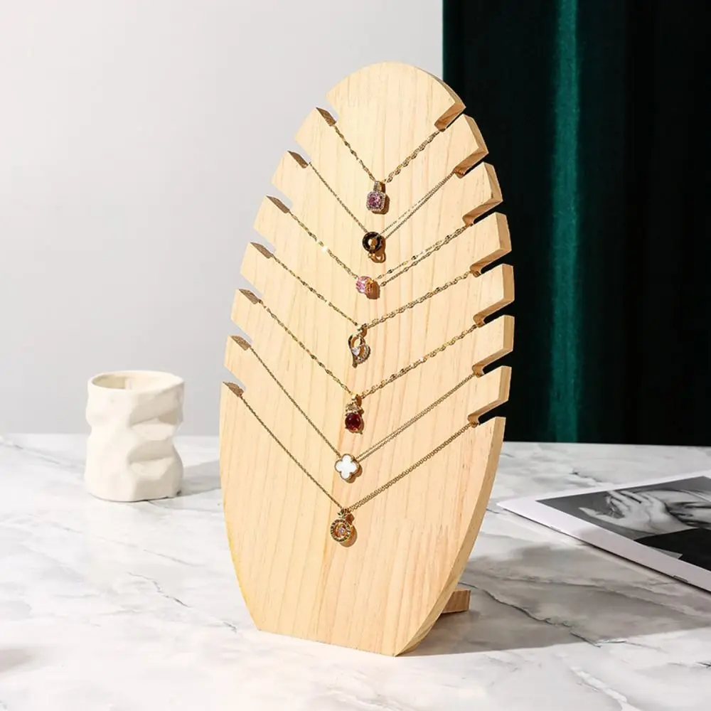 Деревянная доска для ожерелья в форме пламени подвесная стойка подвесной